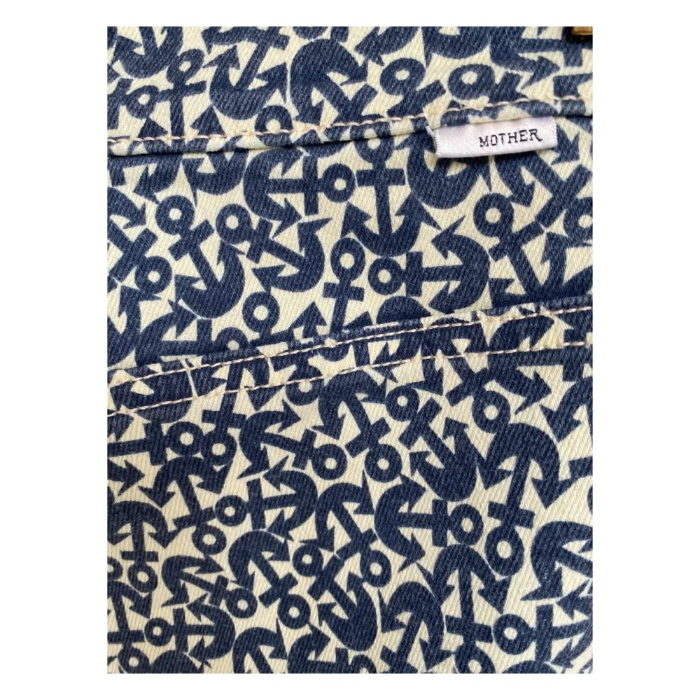 NWT MOTHER The Pixie Sailor Ultra High Rise Flare Jeans in Found At Sea Size 27
